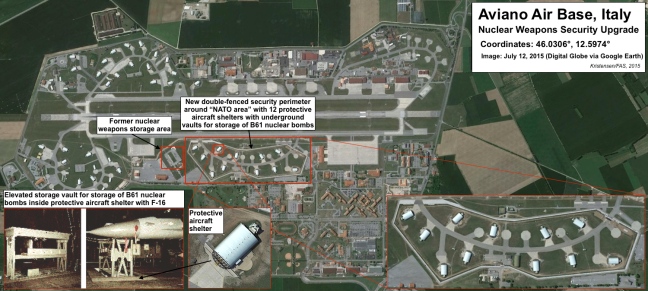 Le bombe atomiche in Italia non sono al sicuro