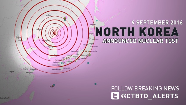 Il Segretario esecutivo del CTBTO Lassina Zerbo annuncia un insolito evento sismico rilevato nella Corea del Nord