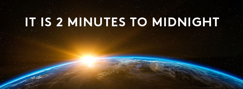 120 secondi 2 minuti, ecco quanto manca oggi all’ora del giudizio